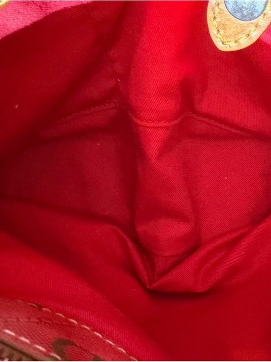 Dooney & Bourke Red Satchel with Brown Leather Trim - Picture 9 of 11